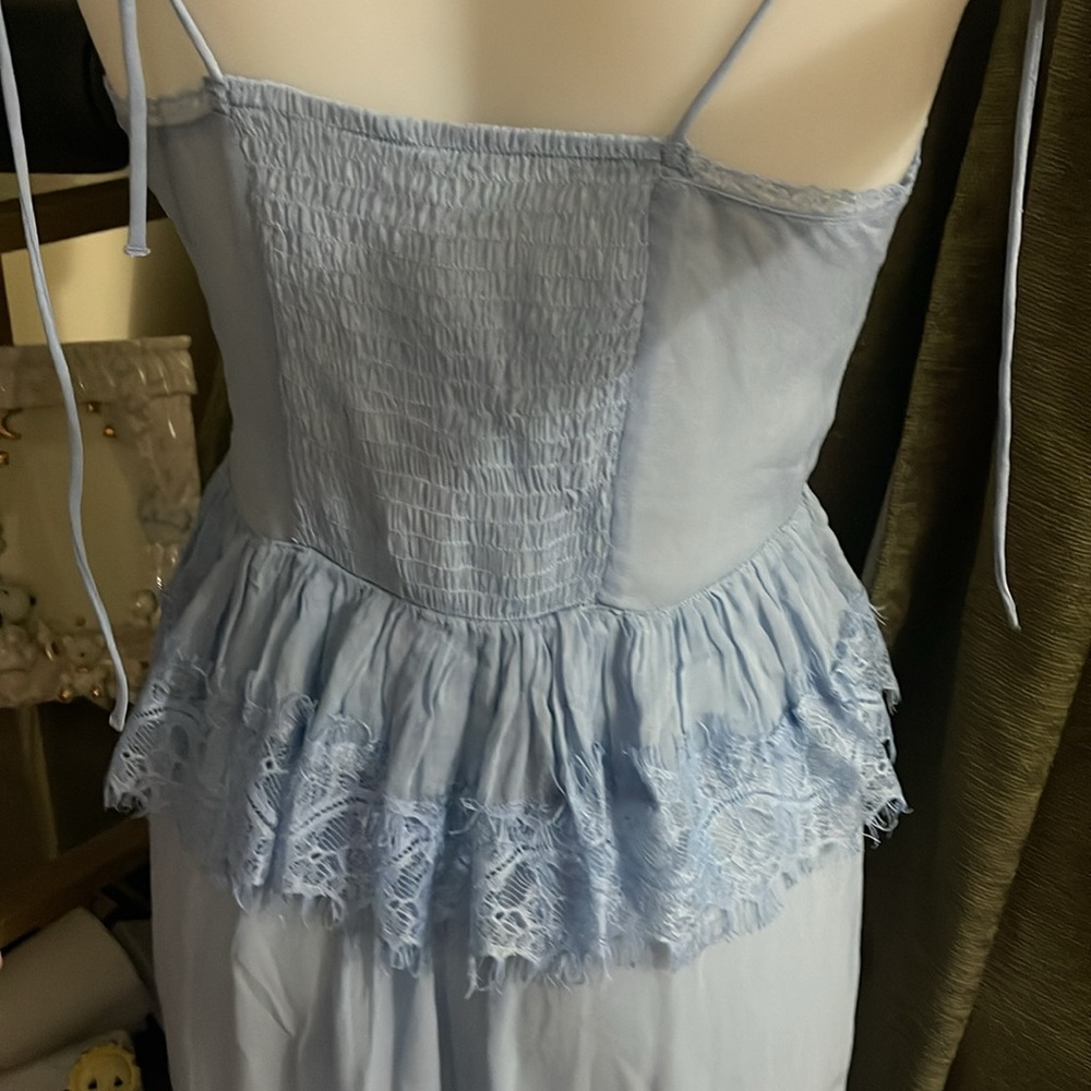 Free People Kiki Slip in Chambray Small - Picture 6 of 6